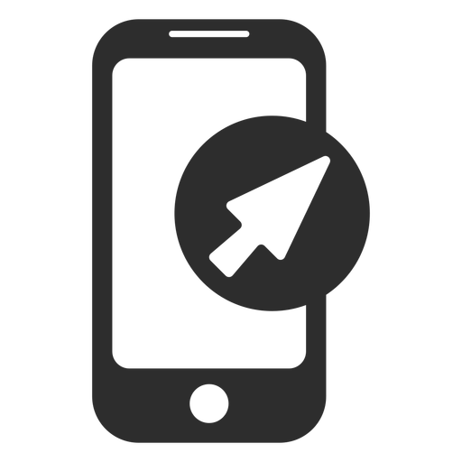 Mobile Arrow Pointer Icon