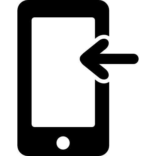 Phone With Left Arrow Icons Free Download