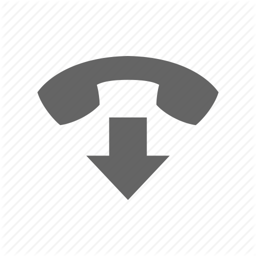 Arrow, Call, Communication, Drop, Hang, Phone, Telephone Icon