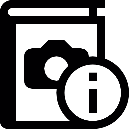 Photo Album Information Icons Free Download