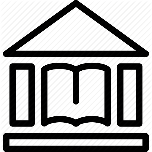 Library Icon Black And White