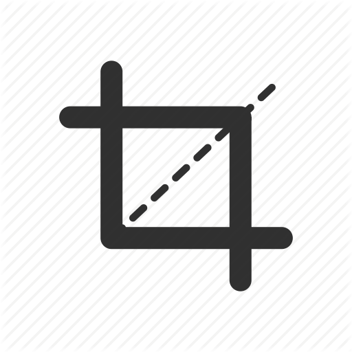 Adobe Tools, Crop Tool, Lines, Photoshop, Square Icon