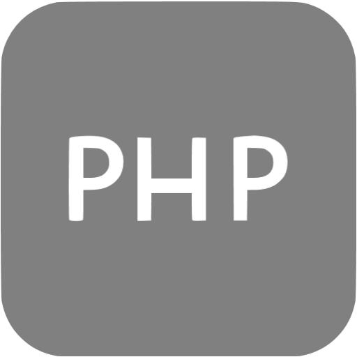 Gray Logo Php Icon