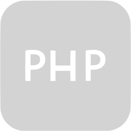 Light Gray Logo Php Icon
