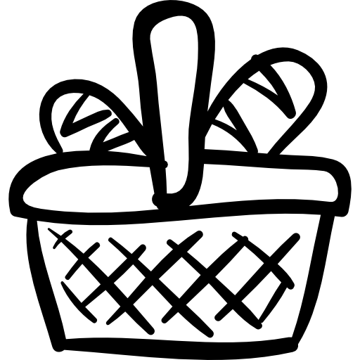 Picnic Hand Drawn Basket