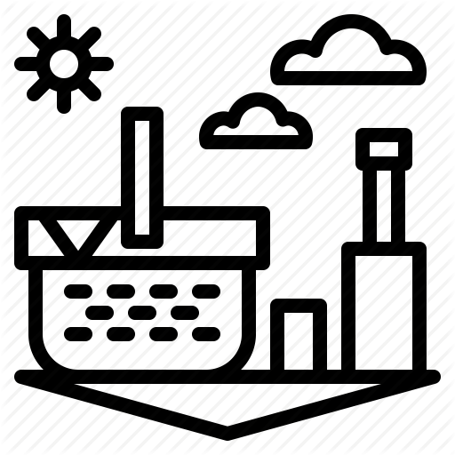 Basket, Camping, Food, Picnic Icon