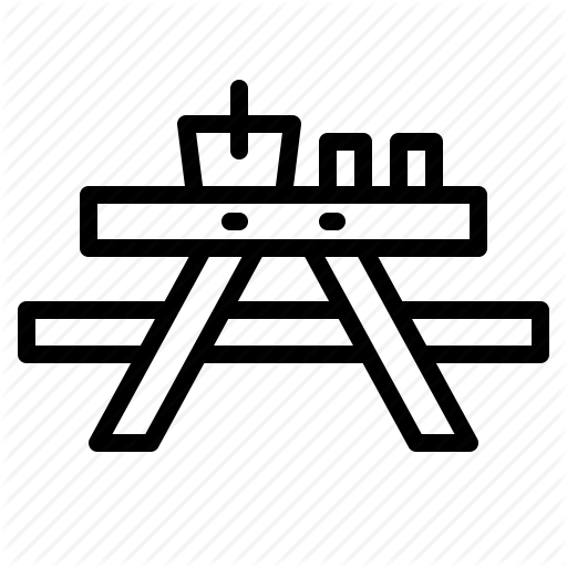 Camping, Picnic, Table Icon