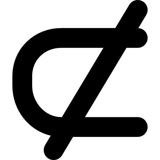 Is Not A Subset Symbol Icons Free Download