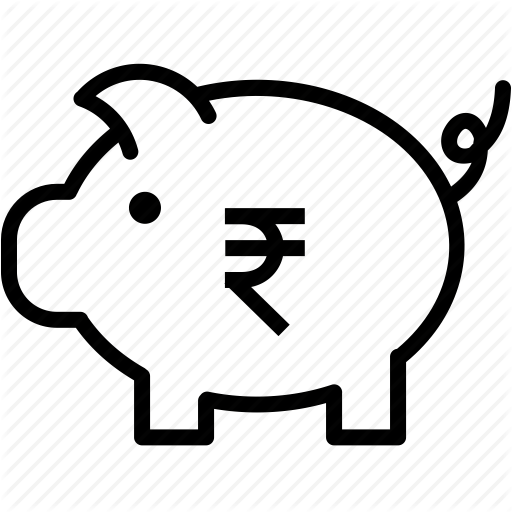 Bank, Currency, Finance, Money, Piggy, Rupee, Saving Icon