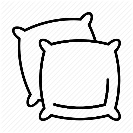 Bed, Bedroom, Pillow, Sleep Icon