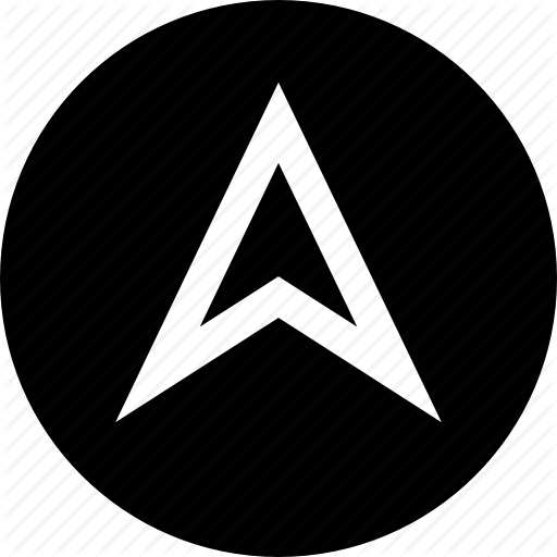 Arrow, Gps, Pin, Up Icon