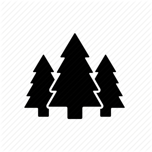 Forest, Parks, Pine, Trail, Tree Icon