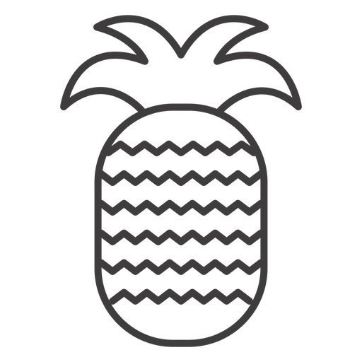 Pineapple Fruit Stroke Icon