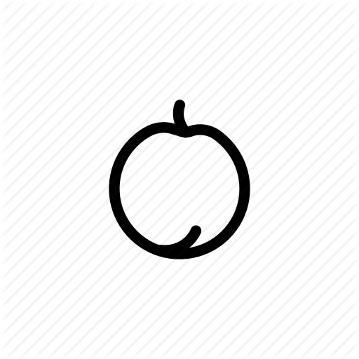 Fruit, Peach, Pink, Red, Sweet, Yellow Icon