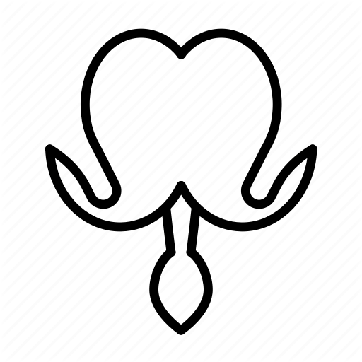 Bleeding, Blossom, Flower, Heart, Nature, Spring Icon