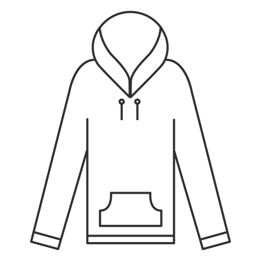 Long Sleeve Hoodie Stroke Icon