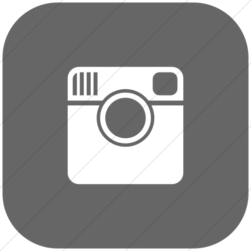 Flat Rounded Square White On Gray Foundation Social