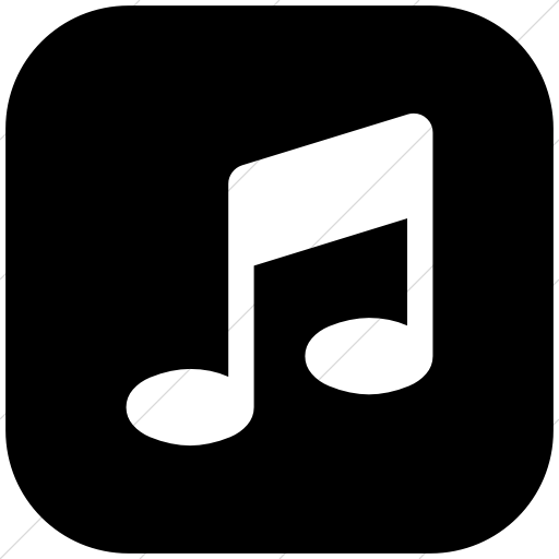 Flat Rounded Square White On Black Bootstrap Font