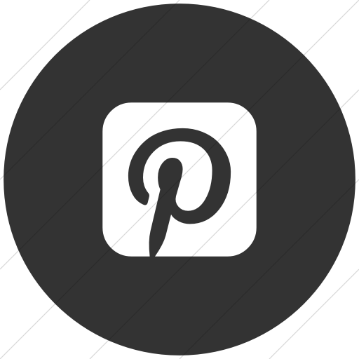 Flat Circle White On Dark Gray Bootstrap Font Awesome