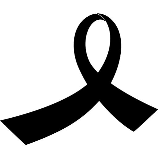 Black Ribbon Icon