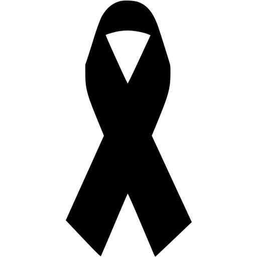 Black Ribbon Icon