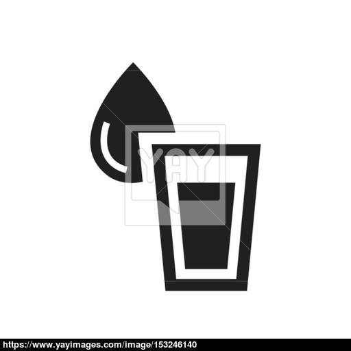 Vector Glass Of Water Icon Vector