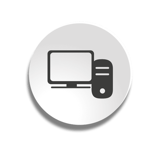 Desktop Pc Bubble Icon