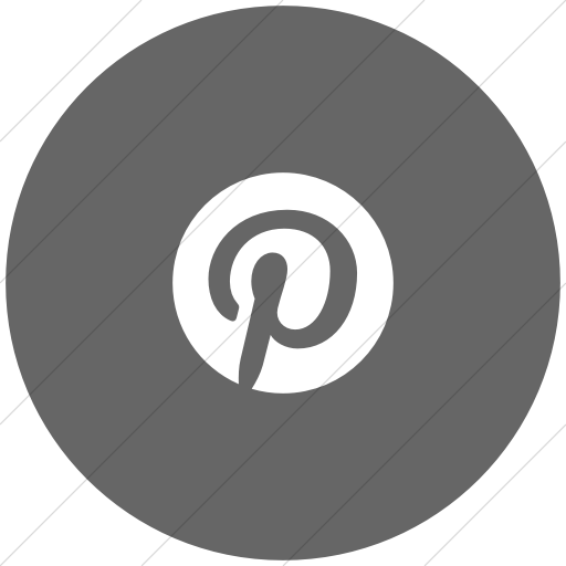 Flat Circle White On Gray Foundation Social