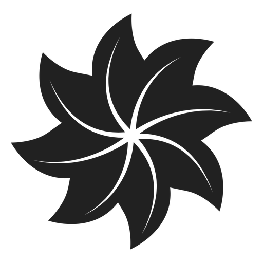 Pinwheel Shaped Flower Icon