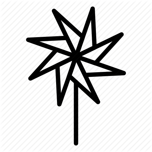 Fan, Paper, Pinwheel, Toy, Windmill Icon