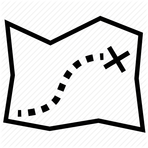 Destination, Location, Map, Paper, Pirate, Road, Route Icon