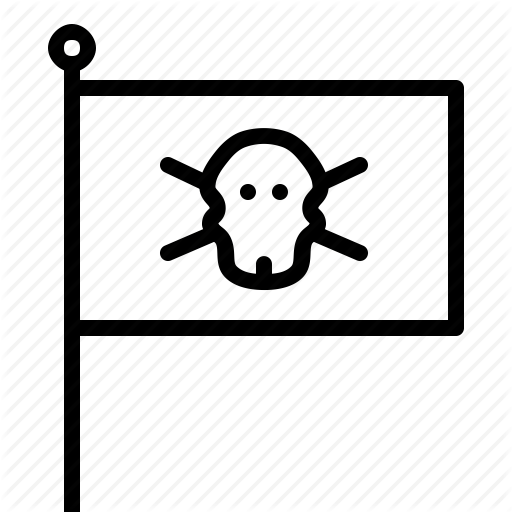 Boat, Flag, Nautical, Ocean, Pirate, Sail, Ship Icon