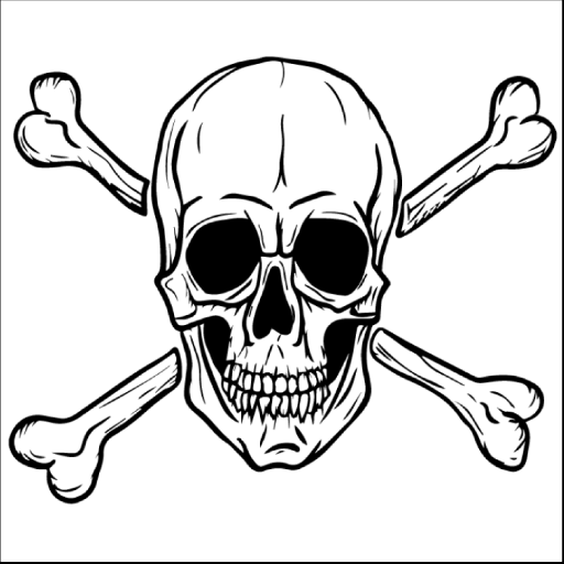 Skull And Cross Bones Skull Pirate Skull Tattoos, Airbrush
