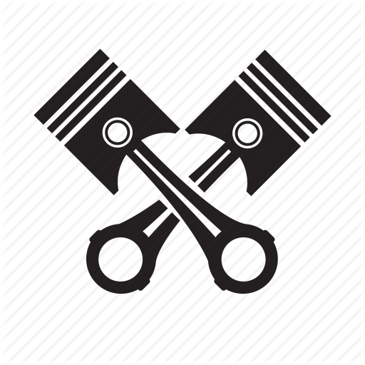 Cross, Engine, Piston, Shape, Sign Icon