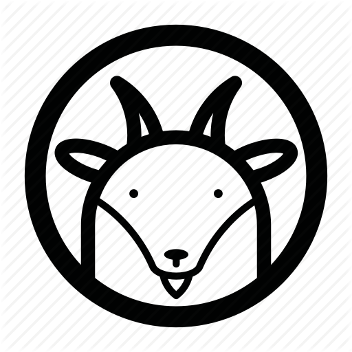 Animal, Face, Goat Icon