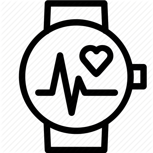Fitness, Heart, Running, Sports, Tracker, Training, Watch Icon
