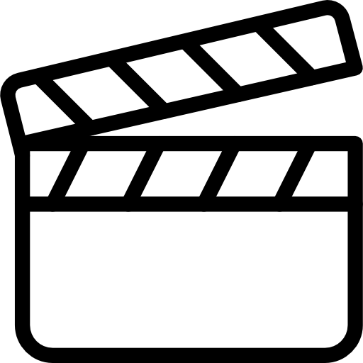 Clapperboard Icon Basic Icons Pixel Perfect