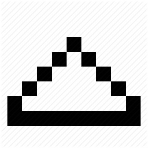 Arrow, Game, Mountain, Pixel Art, Pixelated, Triangle, Up Icon