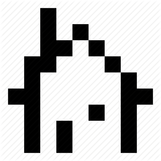 Building, Game, Home, House, Pixel Art, Pixelated Icon