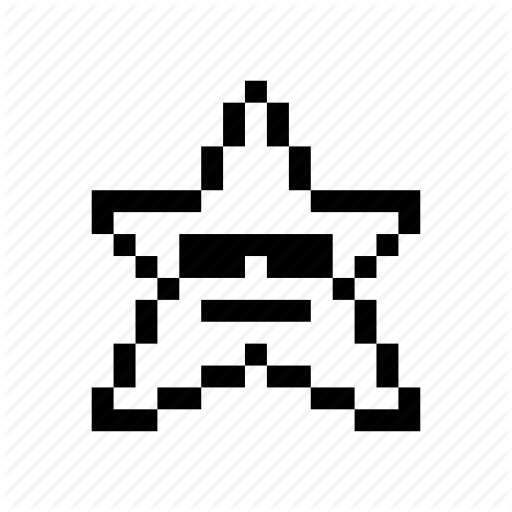 Emoticon, Glasses, Pixel Art, Star Icon