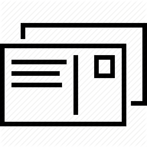 Document, Files, Folder, Multiple, Paper, Postcard Icon
