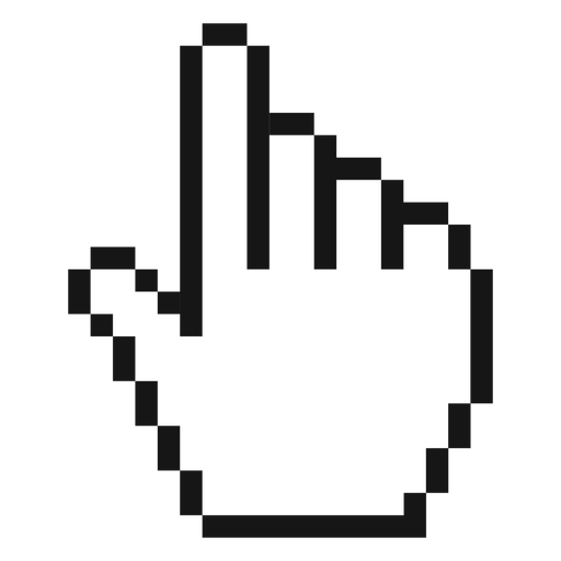 Pixel Hand Cursor Icon