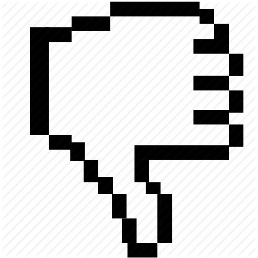 Awful, Bad, Cursor, Dislike, Finger, Hand, Thumb Down Icon