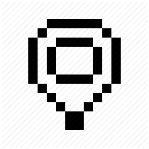 Gps, Location, Pin, Pixels Icon