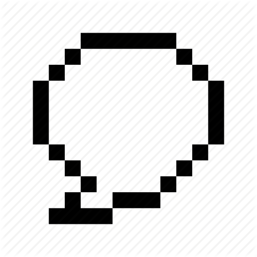 Bubble, Communication, Message, Pixels Icon