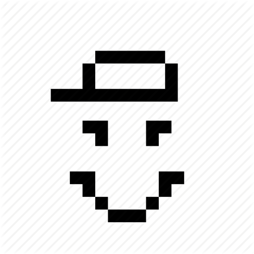 Face, Game, Hat, Pixelated, Pixels, Smile, Smiley Icon