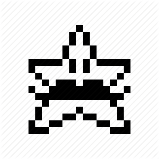Emoticon, Moustache, Pixel Art, Star Icon