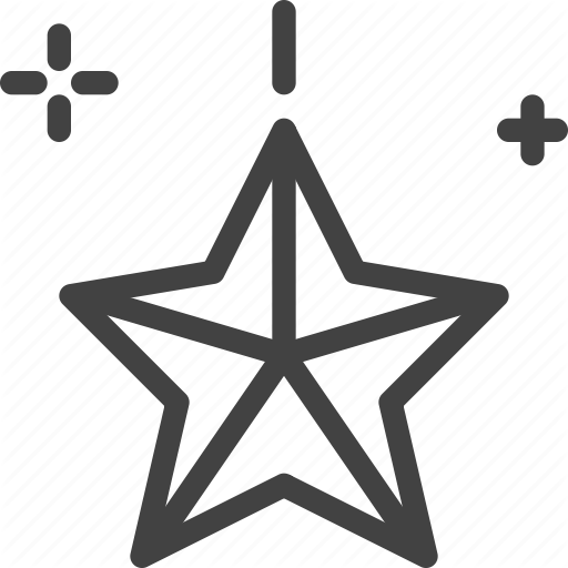 Christmas, Decoration, Party, Star Icon