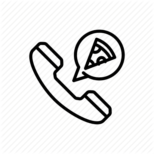 Phone, Pizza Call, Pizza Delivery Icon