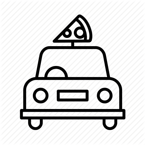 Delivery, Food, Pizza, Slice, Takeaway, Takeout Icon